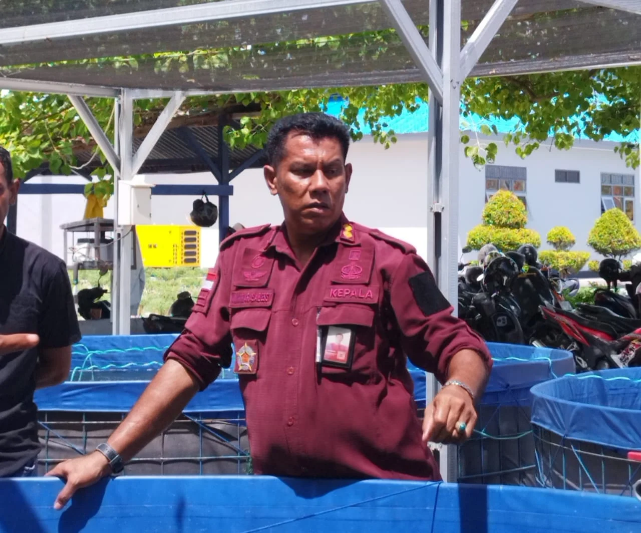 Lapas Kelas III Namlea di Kolam Sistem Bioflok