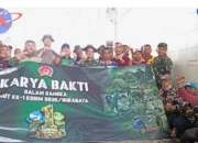 Karya Bakti Kodim 0830 Bubutan Bersama 3 Pilar Bersihkan Sungai Dupak Pasar